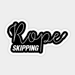 Rope Skipping Rope Design for Rope Jumpers Sticker